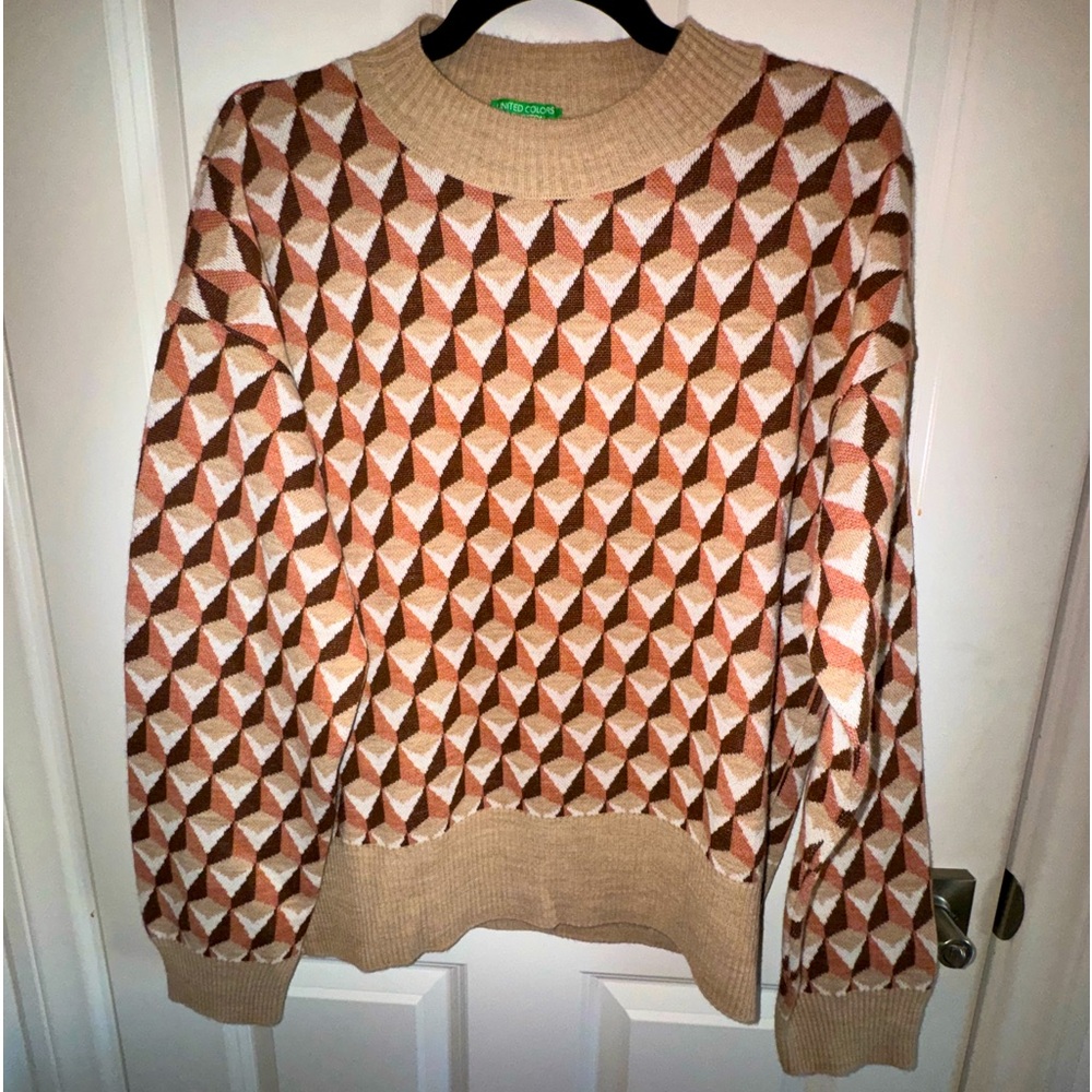 Beige Brown Sweater - United Colors of Benetton